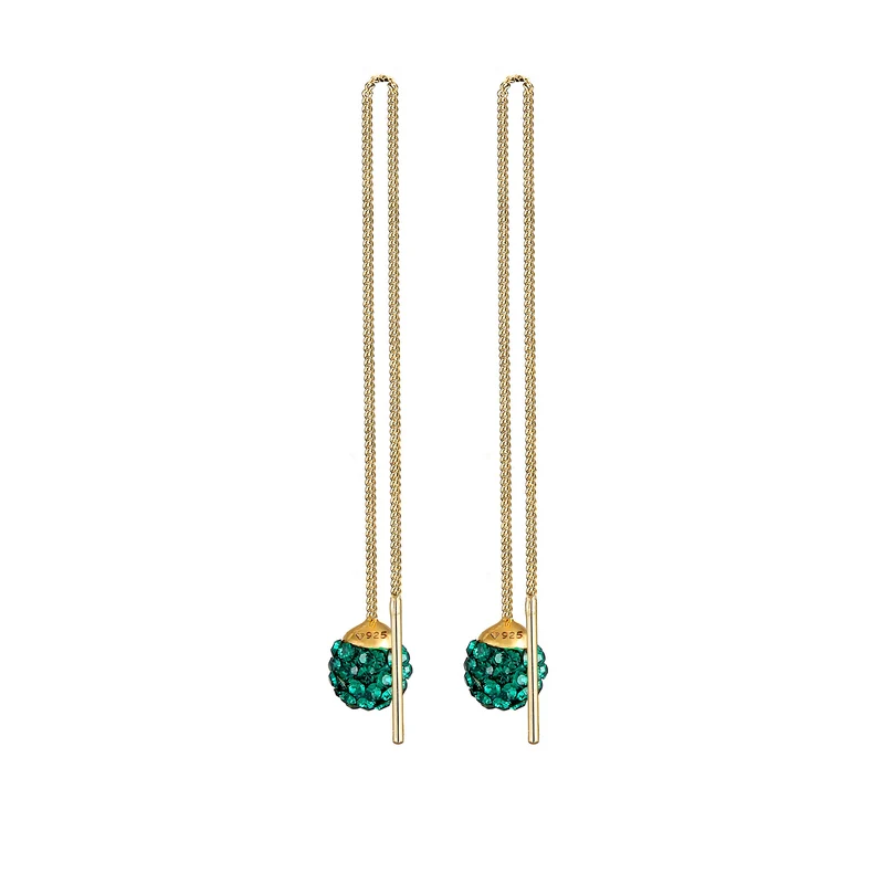Ohrhänger Ear Chain | Kristall ( Grün )