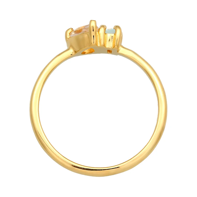 Ring Tropfen | Topas Edelstein (Weiß)