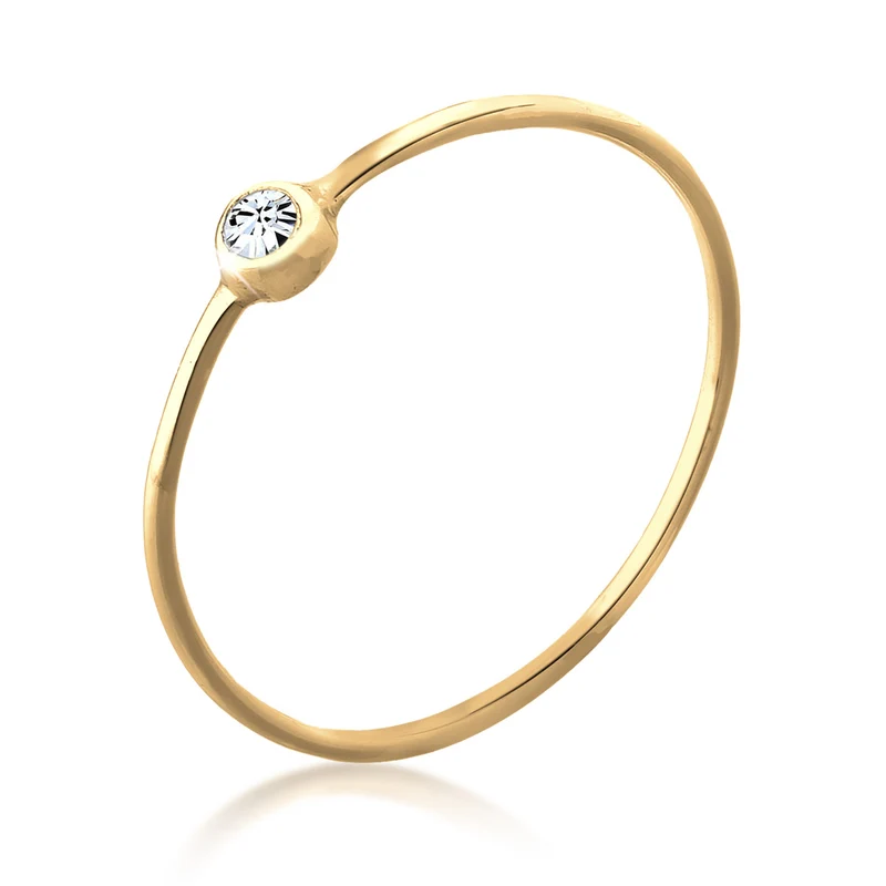 Solitär-Ring | Mit Kristallen von Swarovski® (Weiß)