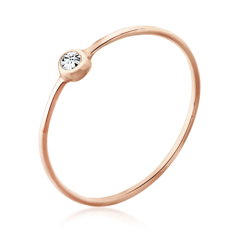 Solitär-Ring | Mit Kristallen von Swarovski® (Weiß)