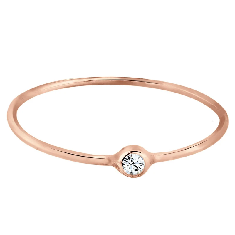 Solitär-Ring | Mit Kristallen von Swarovski® (Weiß)