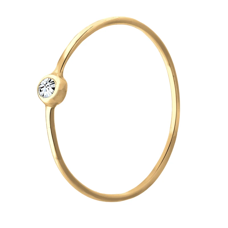Solitär-Ring | Mit Kristallen von Swarovski® (Weiß)