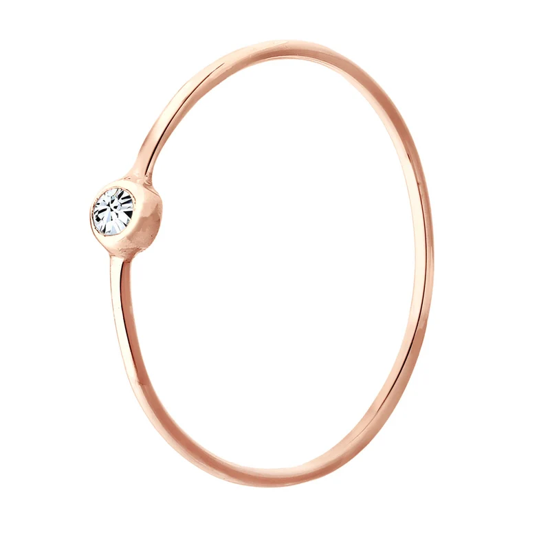 Solitär-Ring | Mit Kristallen von Swarovski® (Weiß)
