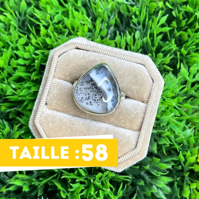 Dendritischer Opalring #16