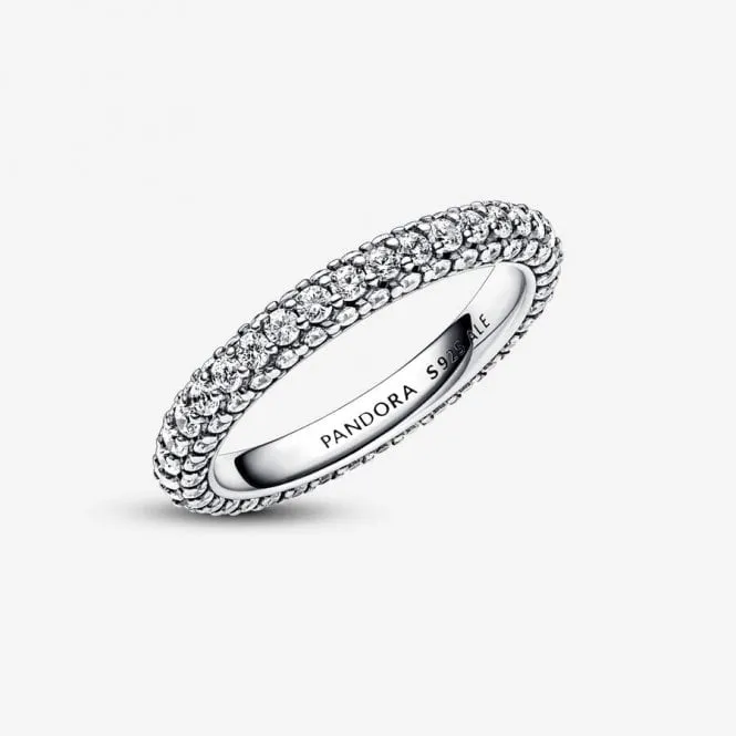 Timeless Pave Single-Row Ring, Size 52