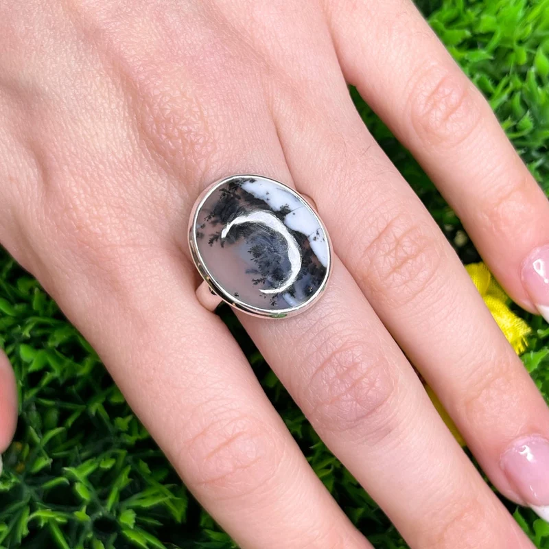 Dendritischer Opalring #27