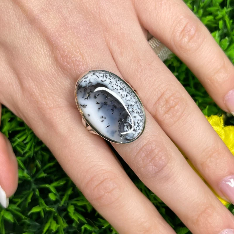 Dendritischer Opalring #13