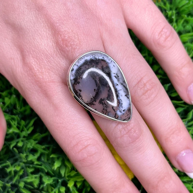 Dendritischer Opalring #26