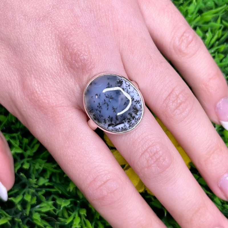 Dendritischer Opalring #4