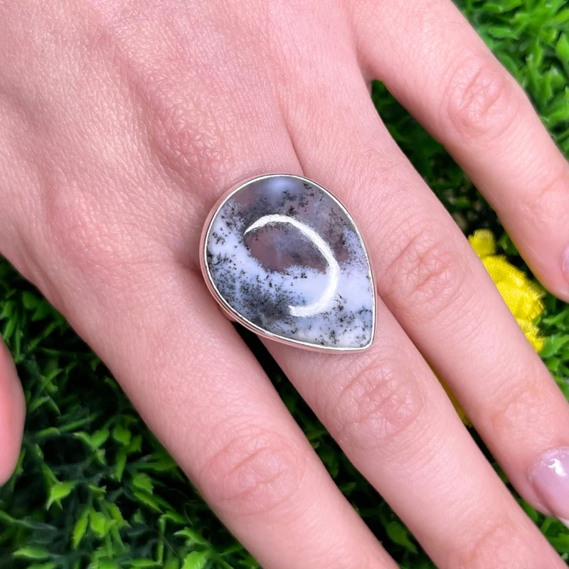 Dendritischer Opalring #21