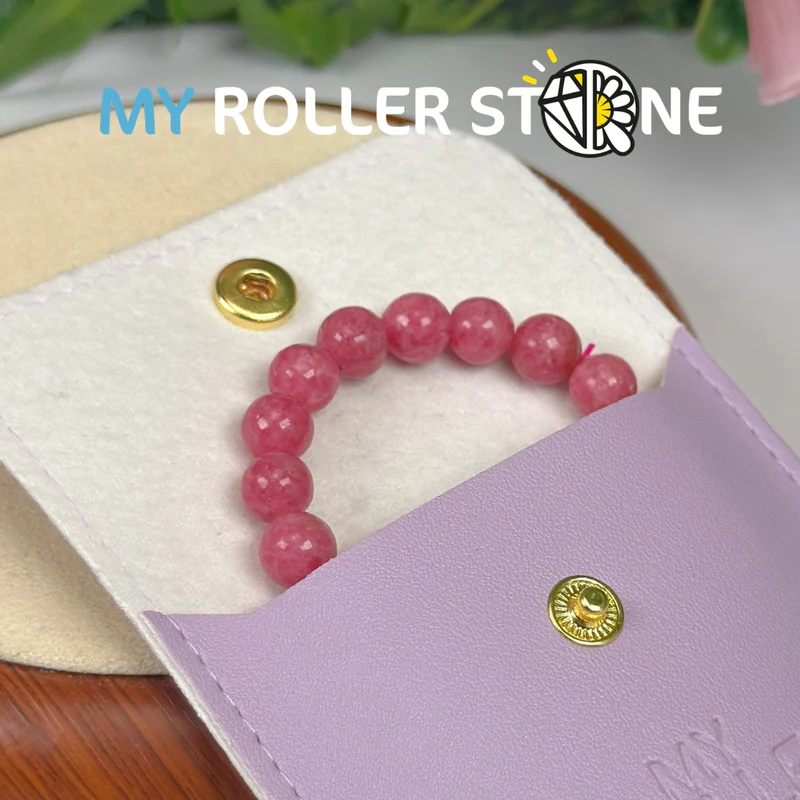 Rosa Rhodonit-Armband aus Brasilien 5A