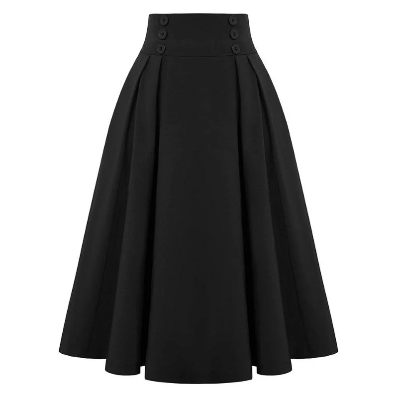 Vintage High Waist Langer Rock