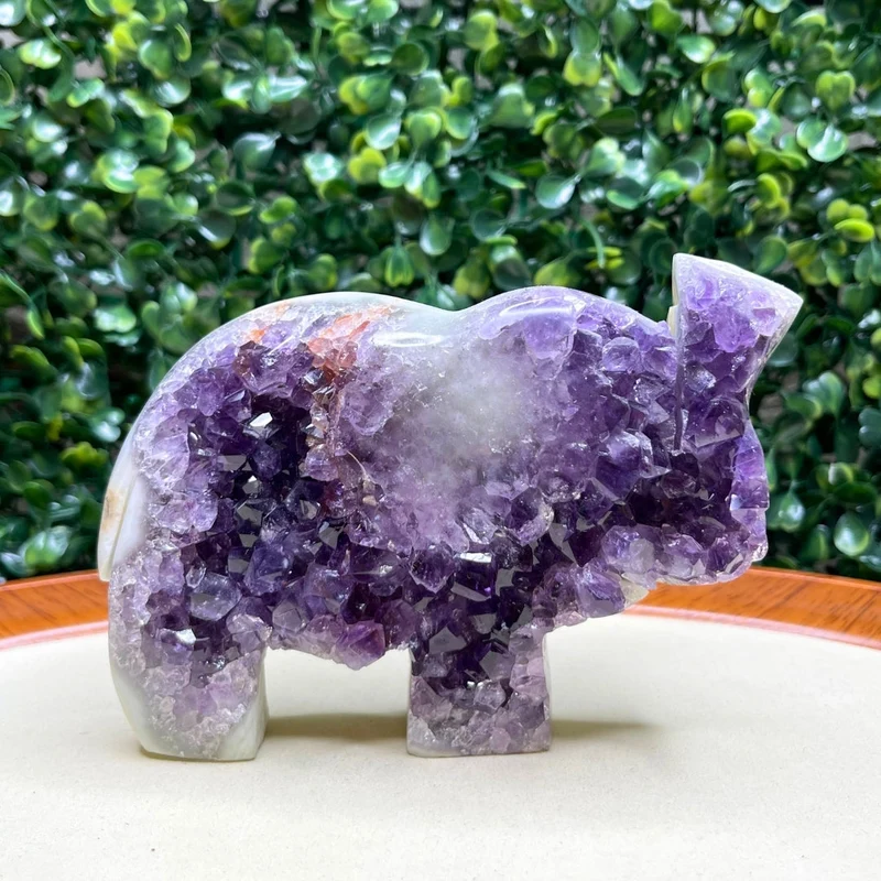 Amethyst-Elefanten-Geode Nr. 7