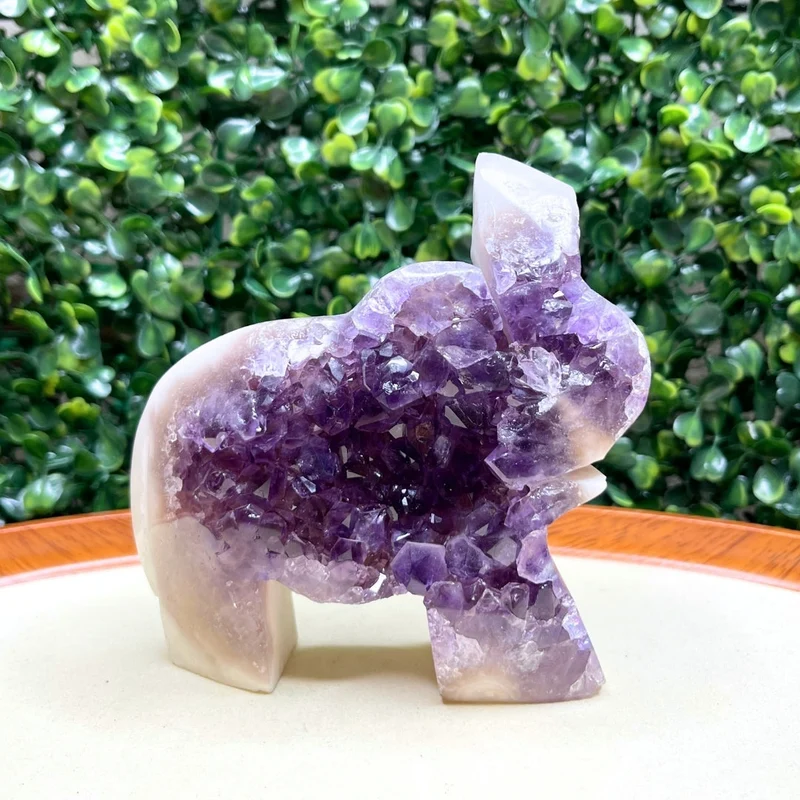 Amethyst-Elefanten-Geode Nr. 5