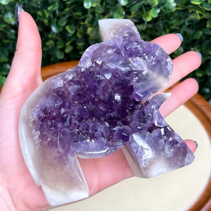 Amethyst-Elefanten-Geode Nr. 5