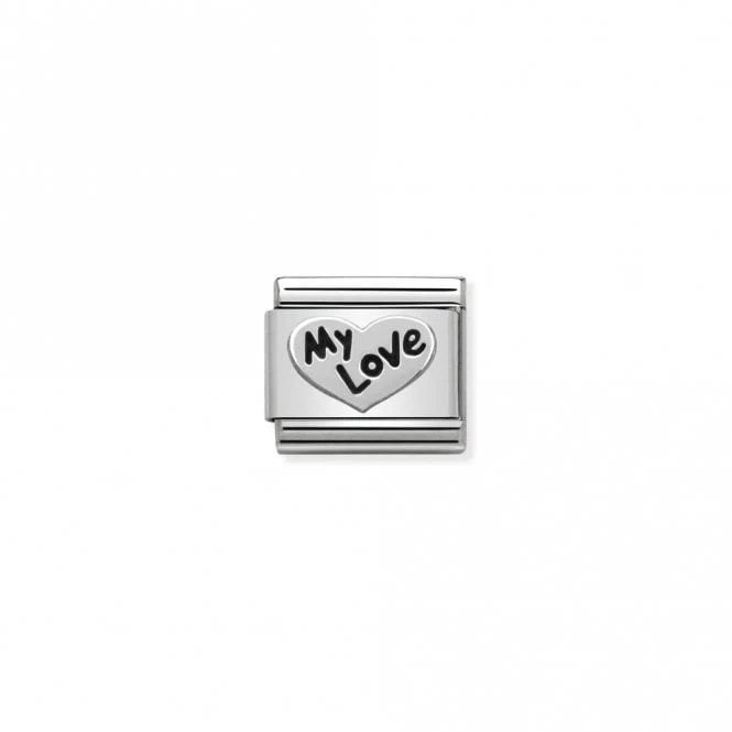 Classic Silver Heart My Love Love & Hearts Charms