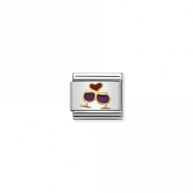 Classic Gold Glasses with Heart Love & Hearts Charms