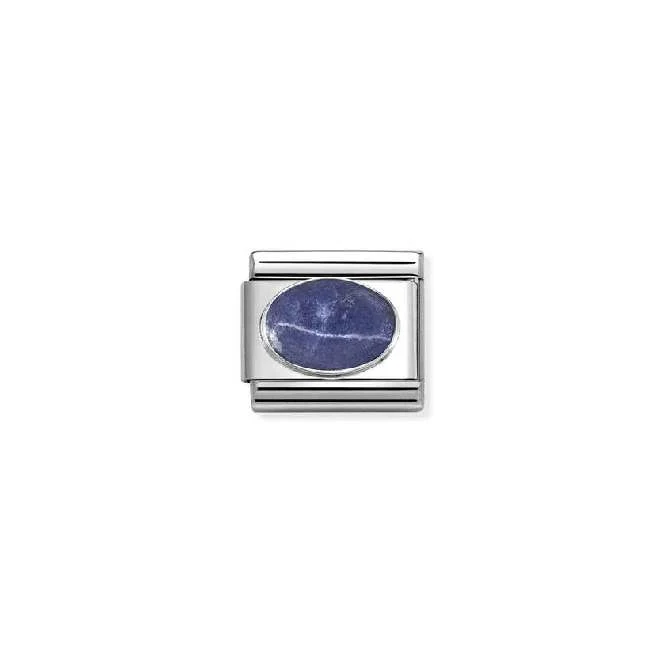 Classic Silver Sodalite Mat Sparkly & Stones Charms