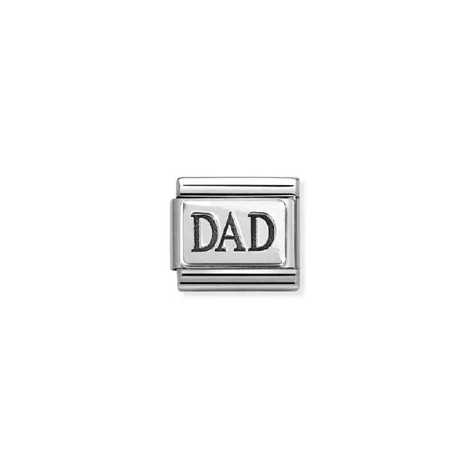 Classic Oxidised Silver Dad New Friends & Family Charms