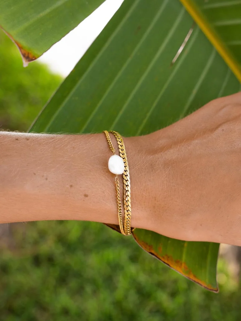 Modern Pearl Armband