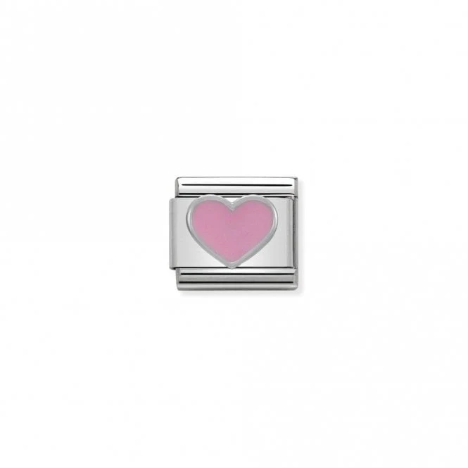Classic Silver Pink Heart Love & Hearts Charms