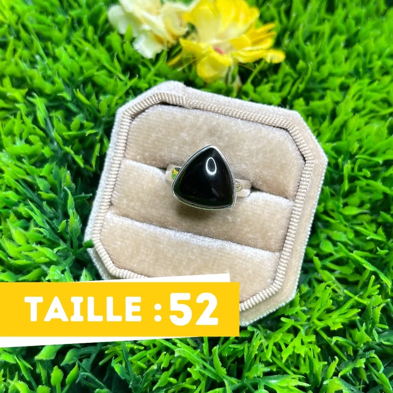 Silberner Onyxring #26