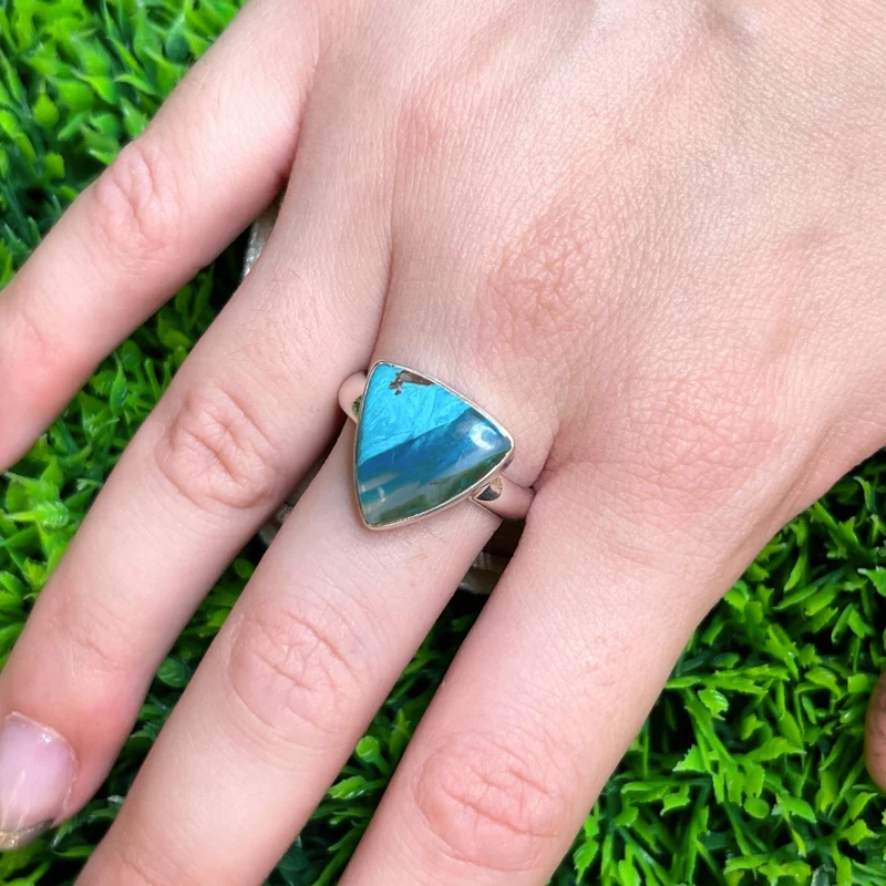 Peruanischer Blauer Opalring #6