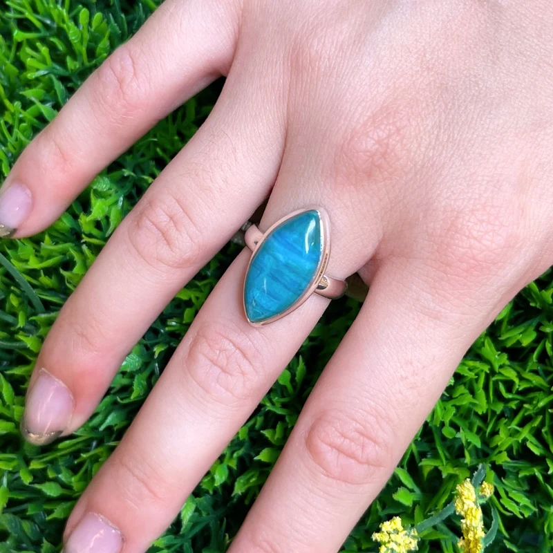 Peruanischer Blauer Opalring #29