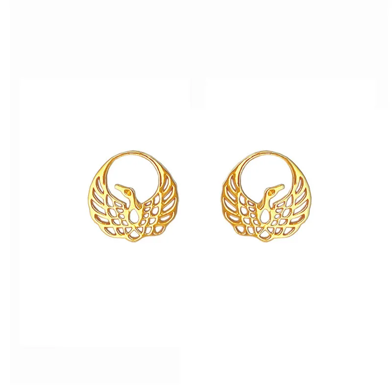 Phoenix Earrings in Gold
