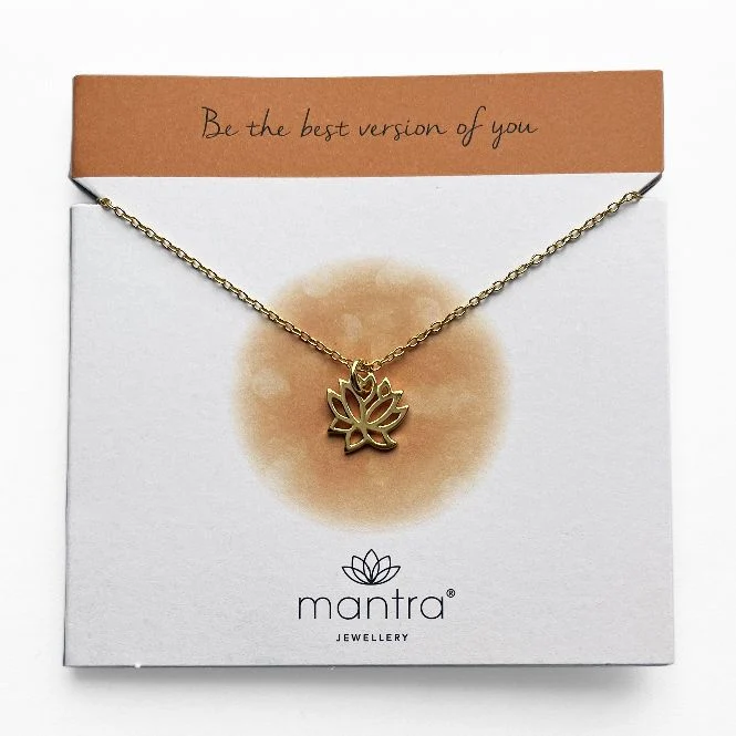 Lotus Necklace in Gold