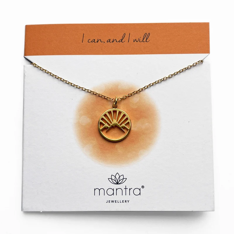 Mountain Necklace in Gold