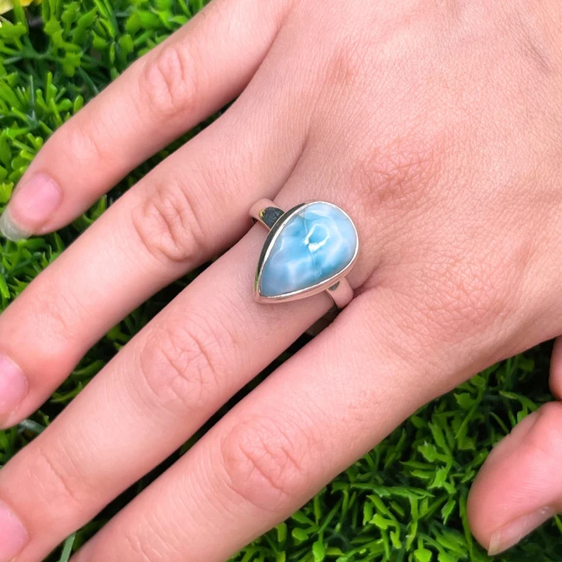 Larimar-Silberring #123