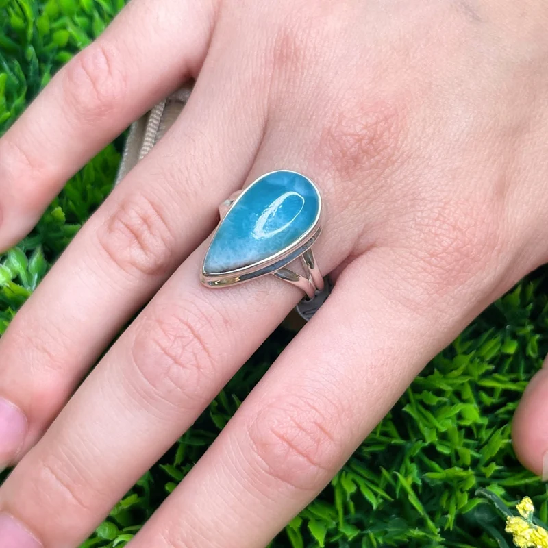Larimar-Silberring #115