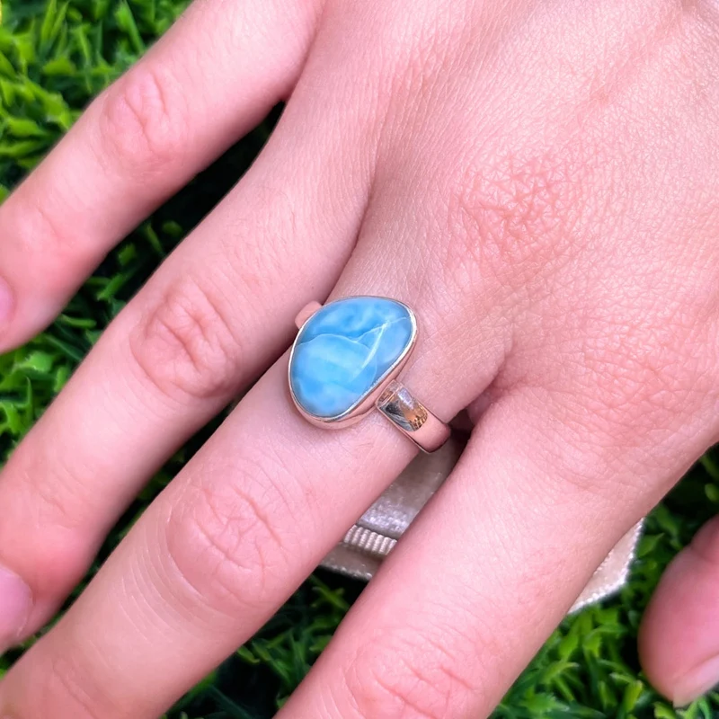 Larimar-Silberring #65