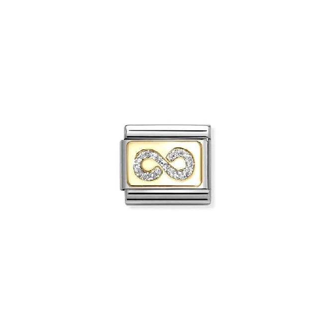 Classic Gold and Enamel Glitter Infinito Fashion & Fun Charms