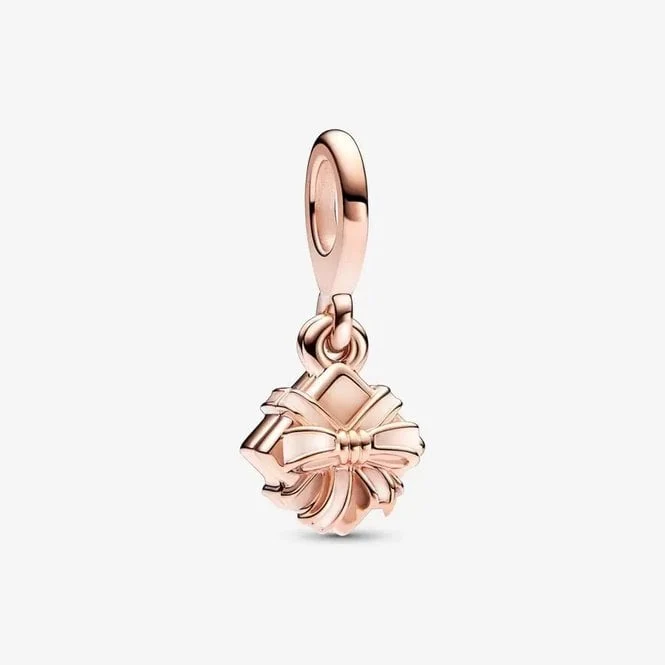 Rose Openable Birthday Giftbox Dangle Charms