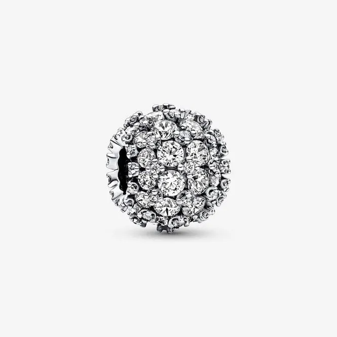 Sparkling Pave Round Charms