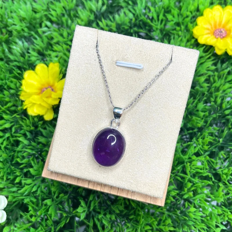 Silberner Amethyst-Anhänger #29