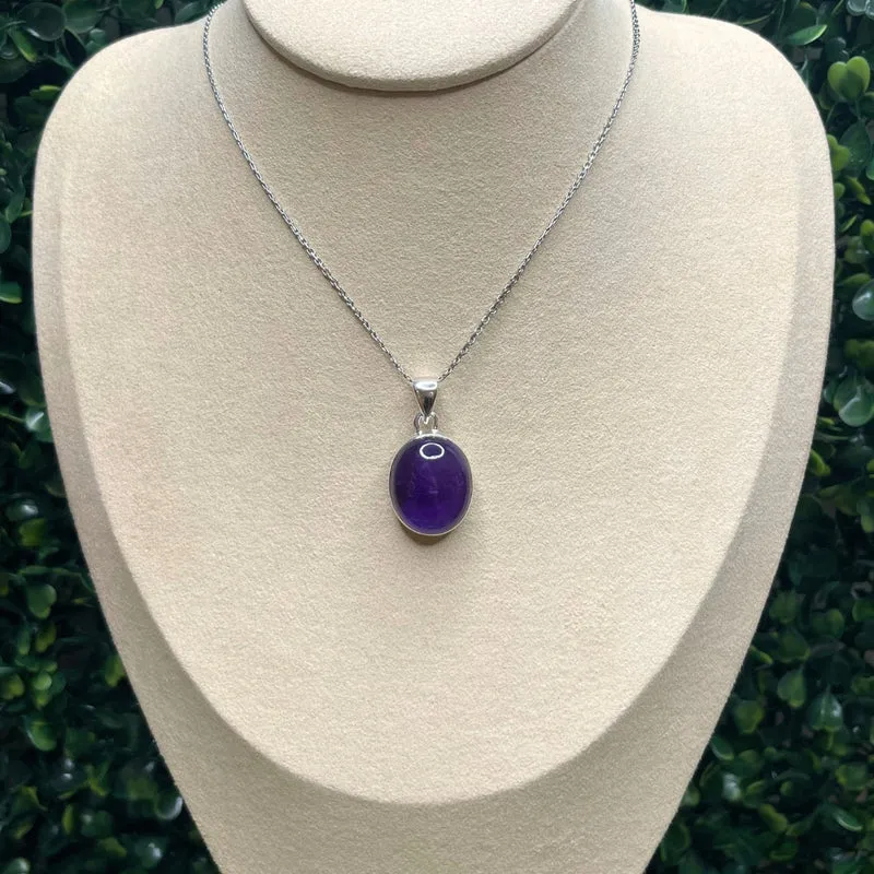 Silberner Amethyst-Anhänger #29