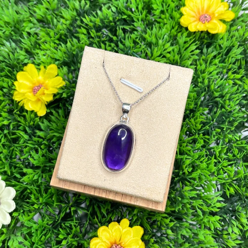 Silberner Amethyst-Anhänger #9
