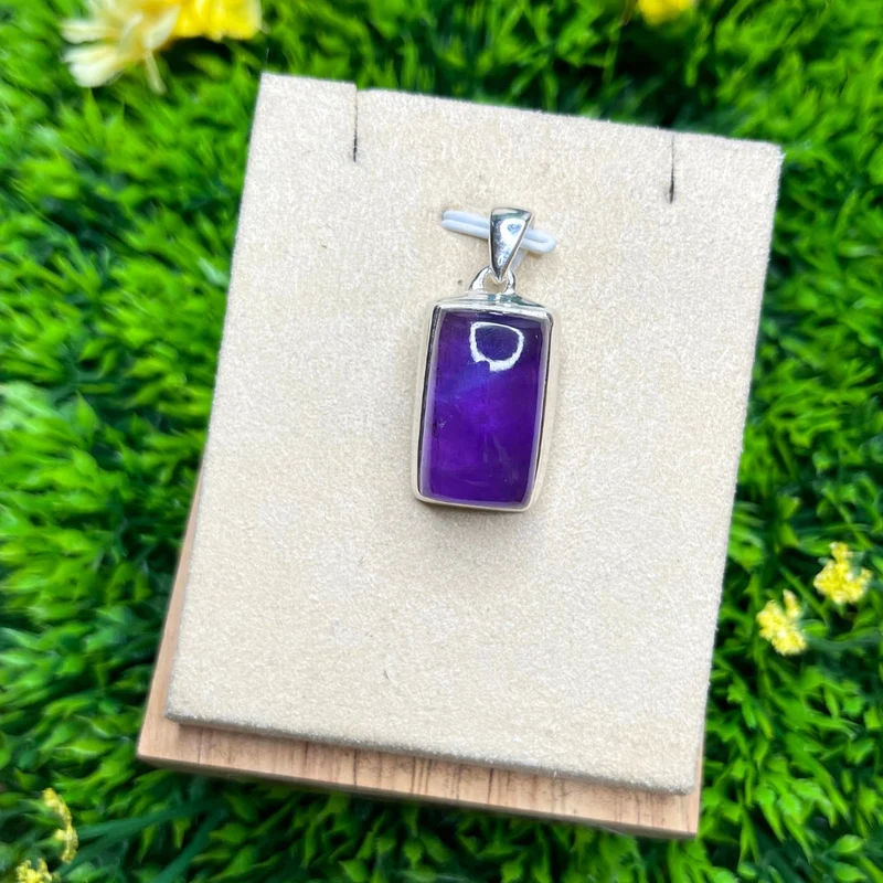 Silberner Amethyst-Anhänger #6