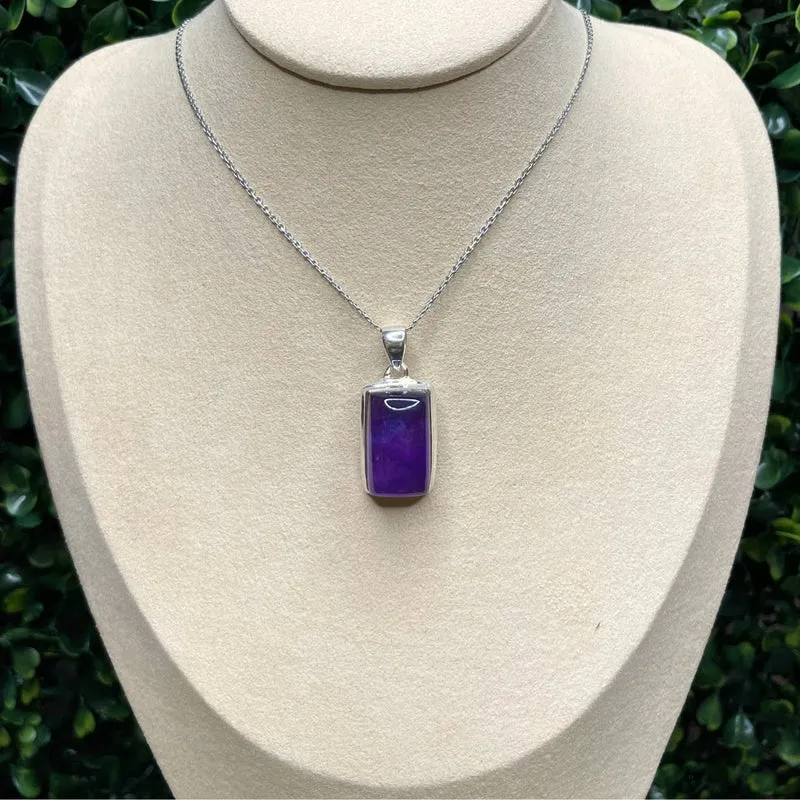 Silberner Amethyst-Anhänger #6