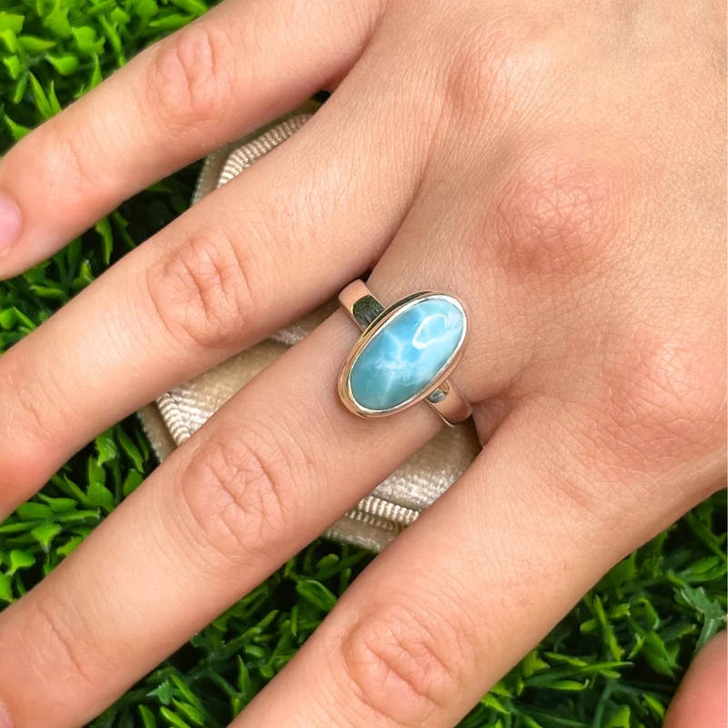 Larimar-Silberring #86