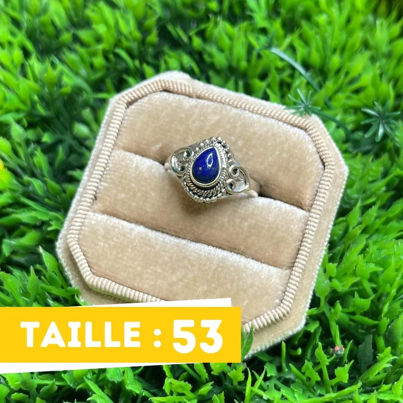 925 Silberring Lapislazuli #21