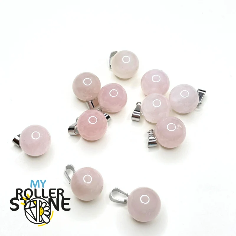 Runder Anhänger aus Naturstein (14 mm)