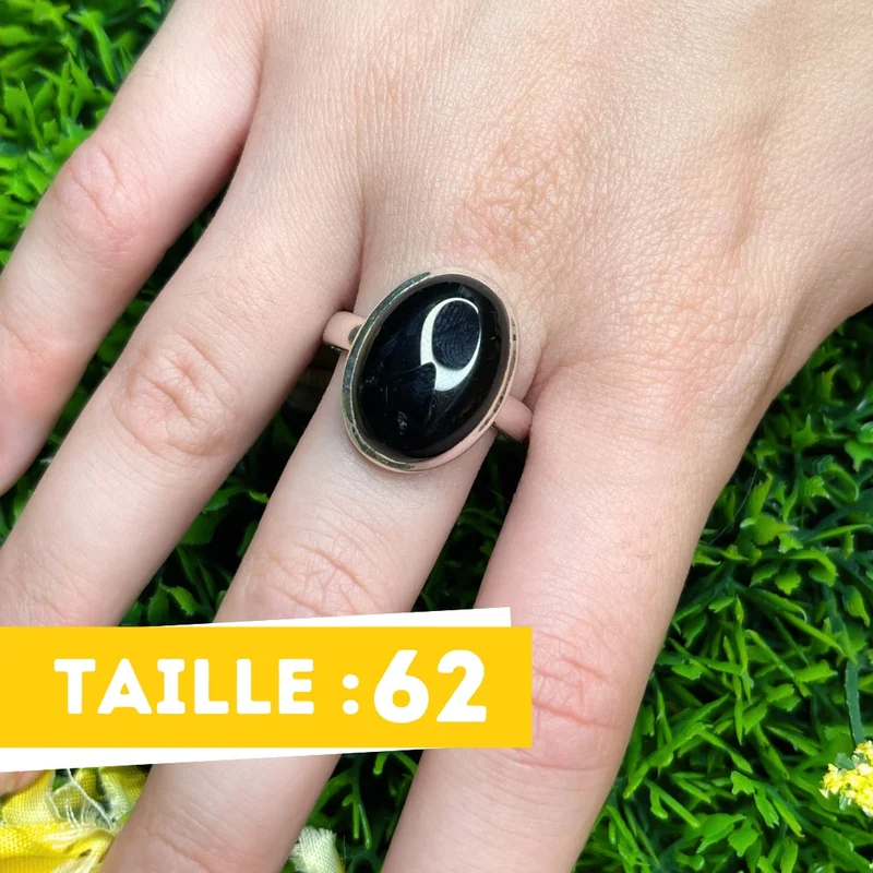 Silberner Onyxring #21