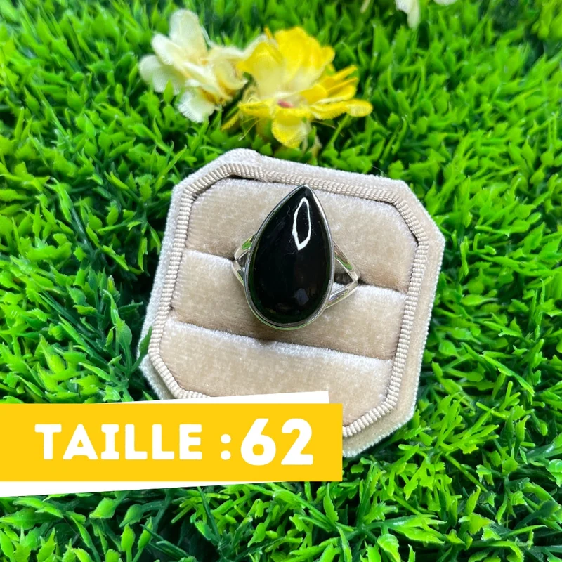 Silberner Onyxring #30