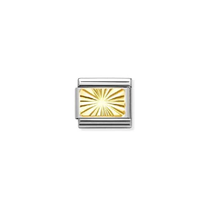 Classic Gold Diamond-Etched Plate Fashion & Fun Charms