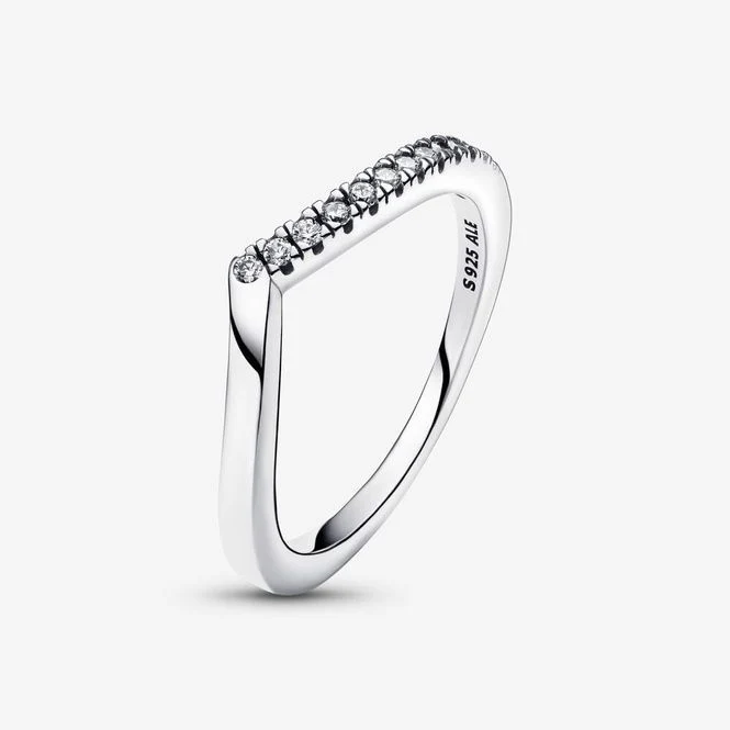 Timeless Wish Half Sparkling Ring, Size 50