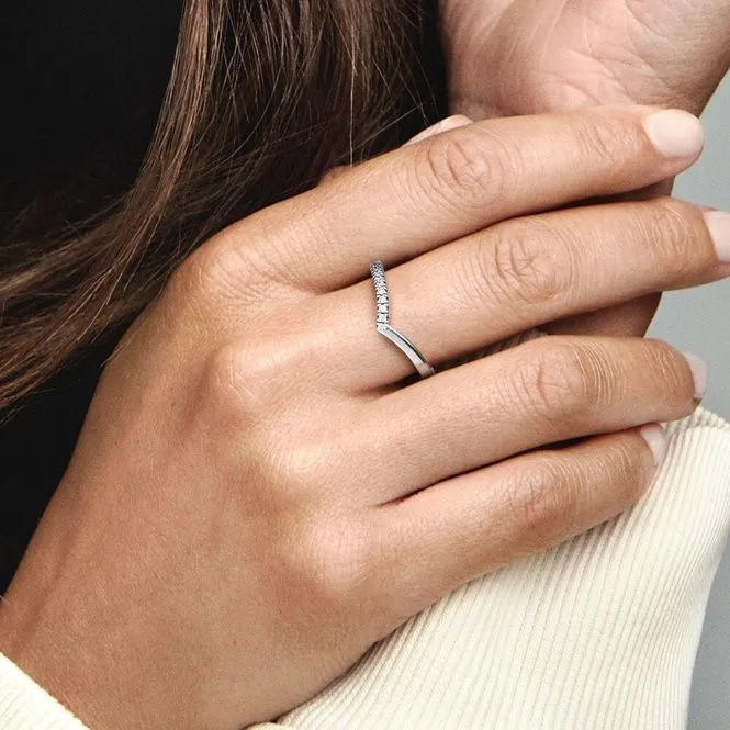 Timeless Wish Half Sparkling Ring, Size 50